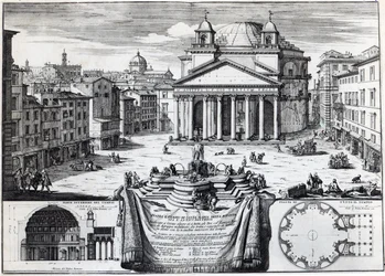 Piazza della Rotonda with a view of the Pantheon